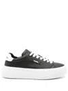Karl Lagerfeld Logo-patch Sneakers In Black