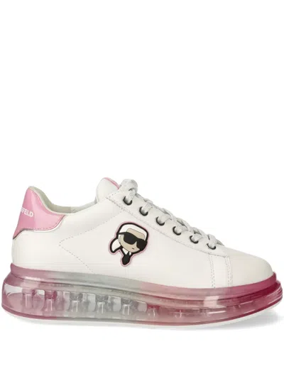 Karl Lagerfeld Logo-patch Sneakers In White