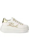 Karl Lagerfeld Logo-patch Sneakers In White