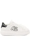 Karl Lagerfeld Logo-patch Sneakers In White