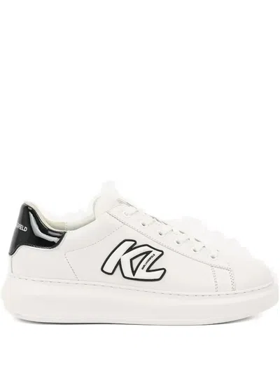 Karl Lagerfeld Logo-patch Sneakers In White