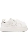 Karl Lagerfeld Logo-patch Sneakers In White