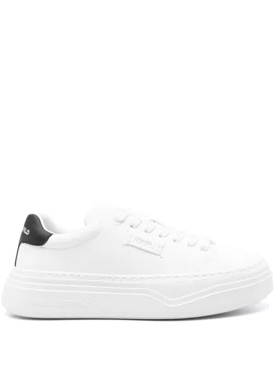 Karl Lagerfeld Logo-patch Sneakers In White
