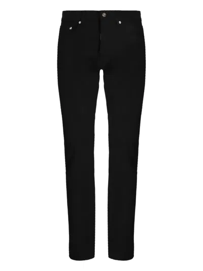 Karl Lagerfeld Logo-patch Trousers In Black