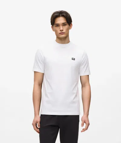 Karl Lagerfeld Logo Patch T-shirt In White