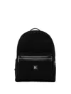 Karl Lagerfeld Logo Pattern Backpack In Black