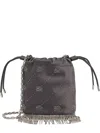 Karl Lagerfeld Logo-pattern Bucket Bag In Gray