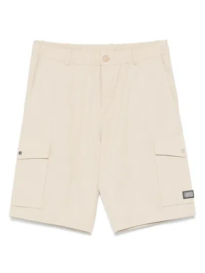 Karl Lagerfeld Logo-plaque Shorts In Brown
