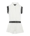 Karl Lagerfeld Logo-jacquard Playsuit In White