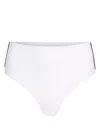 Karl Lagerfeld Logo-print Bikini Bottom In White