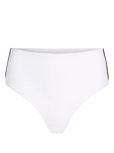 Karl Lagerfeld Logo-print Bikini Bottom In White