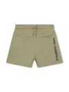 Karl Lagerfeld Logo-print Cotton-blend Shorts In Green