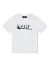 KARL LAGERFELD LOGO-PRINT COTTON T-SHIRT