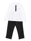 Karl Lagerfeld Logo-print Denim Trouser Set In Black