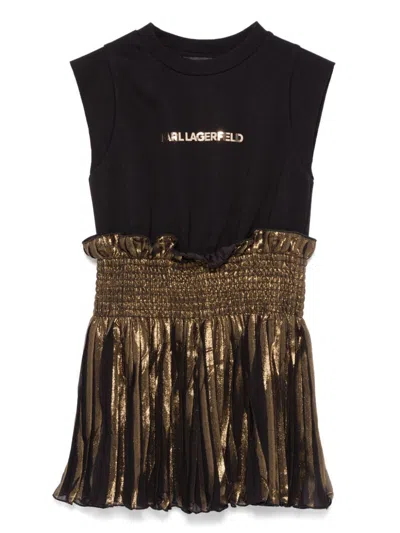 Karl Lagerfeld Kids' Logo-print Dress In Multicolour