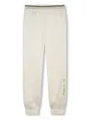 Karl Lagerfeld Logo-print Elasticated-waist Track Pants In Neutrals
