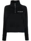 Karl Lagerfeld Sweatshirt Mit Kurzem Reissverschluss In Black