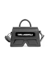 Karl Lagerfeld Logo Print Handle Bag In Black