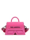 KARL LAGERFELD LOGO PRINT HANDLE BAG