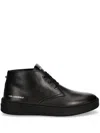 Karl Lagerfeld Logo-print Leather Boots In Black