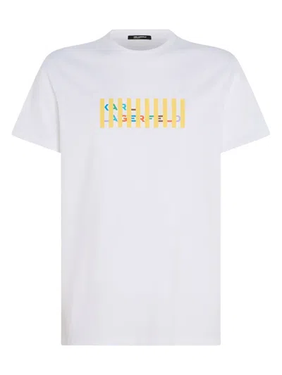 Karl Lagerfeld Logo-print Cotton T-shirt In White