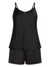 Karl Lagerfeld Logo-print Pajama Set In Black