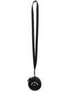 Karl Lagerfeld Logo-print Round Coin Purse In Black