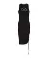 Karl Lagerfeld Logo-print Sleeveless Dress In Black