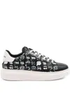 Karl Lagerfeld Logo-print Sneakers In Multi