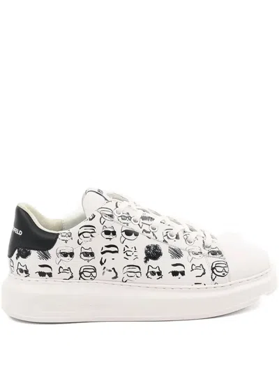 Karl Lagerfeld Logo-print Sneakers In White