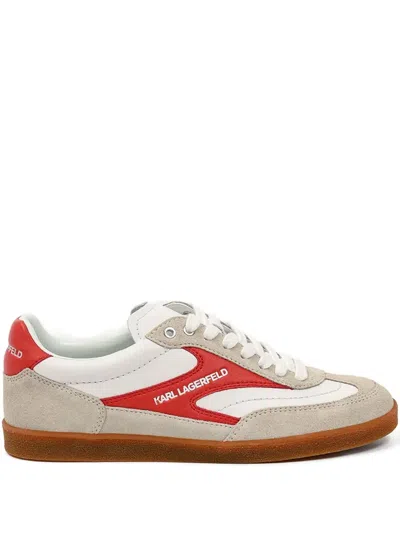 Karl Lagerfeld Logo-print Sneakers In White