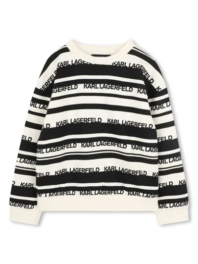 Karl Lagerfeld Kids' Logo-print Sweatshirt In 中性色