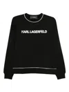 Karl Lagerfeld Logo-print Sweatshirt In Black