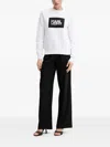 Karl Lagerfeld Logo-print Sweatshirt In White