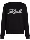 KARL LAGERFELD BOUCL� SIGNATURE SWEATSHIRT