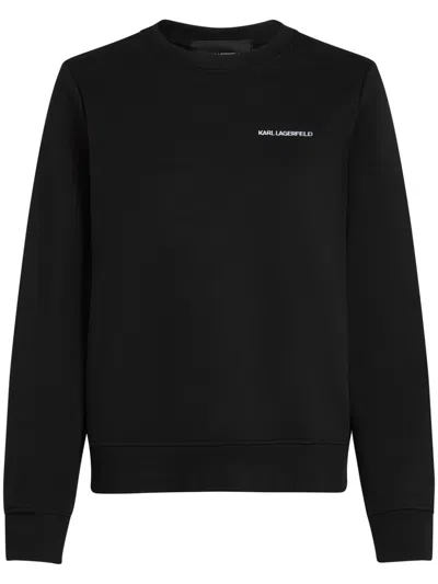 KARL LAGERFELD LOGO-PRINT SWEATSHIRT