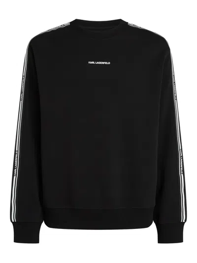Karl Lagerfeld Logo-print Sweatshirt In Black