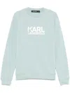 Karl Lagerfeld Logo-print Sweatshirt In Blue