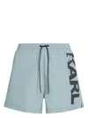 Karl Lagerfeld Karl Logo Short Boardshorts In Blue