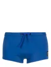 Karl Lagerfeld Logo-print Swimming Trunks In Blue