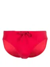 Karl Lagerfeld Logo-print Swimming Trunks In Red