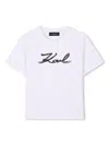 Karl Lagerfeld T-shirt Mit Logo-print In 白色