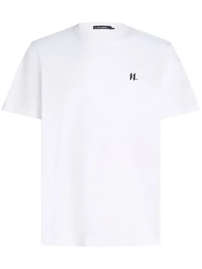 Karl Lagerfeld Logo-print T-shirt In 白色