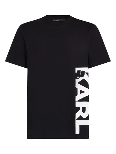 KARL LAGERFELD LOGO-PRINT T-SHIRT