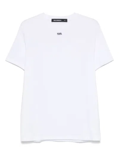 Karl Lagerfeld Logo-print T-shirt In White