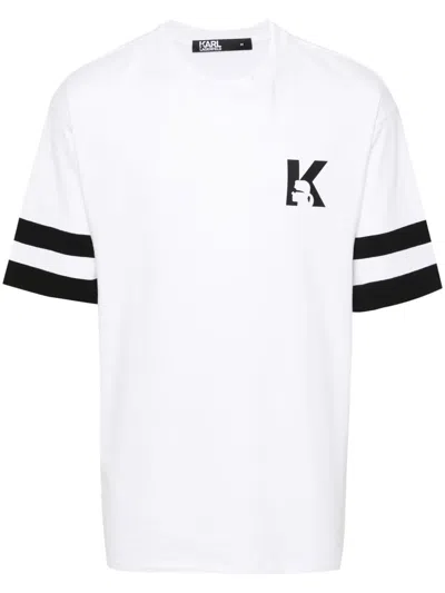 Karl Lagerfeld Logo-print T-shirt In 白色