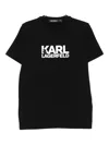 Karl Lagerfeld Logo-print T-shirt In Black