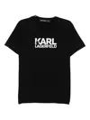 Karl Lagerfeld Logo-print T-shirt In Black