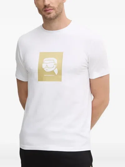 Karl Lagerfeld Logo-print T-shirt In White