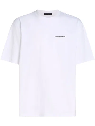 Karl Lagerfeld Logo-print T-shirt In White